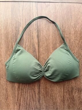 Olive Green Sports Bra